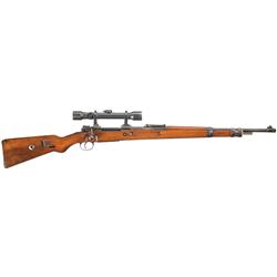 Mauser Standard Model Bolt Action Rifle with Scope and CH.d.A. Marked Stock