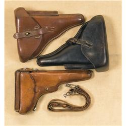 Three Luger Holsters