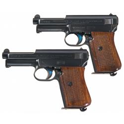 Two Mauser Model 1914 Semi-Automatic Pistols A) Mauser Model 1914 Pistol 