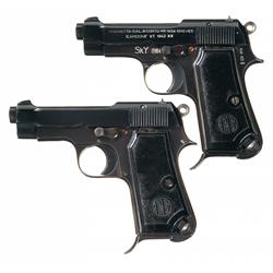 Collector's Lot of Two Rare Beretta Semi-Automatic Pistols A) Rare Beretta Model 1934 Finnish Armed 