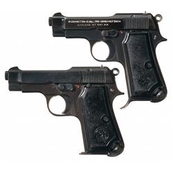 Collector's Lot of Two Beretta Semi-Automatic Pistols A) Beretta Model 1935 Army Semi-Automatic Pist
