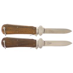 Two WWII Nazi Gravity Knives