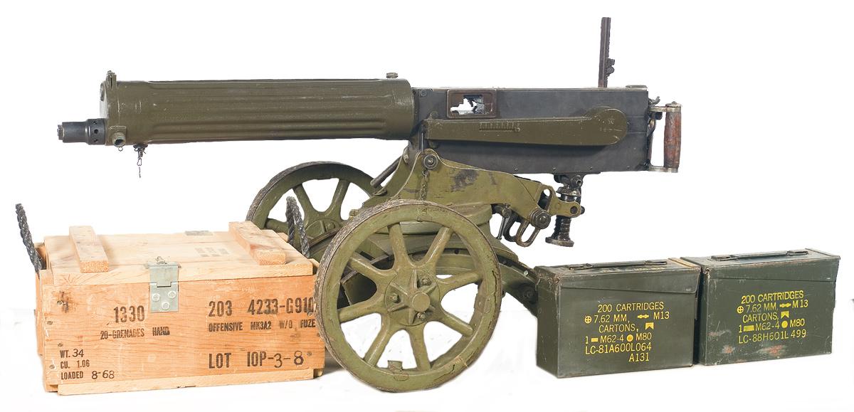 Solid Receiver Display Type Russian Maxim Model 1910 Water Cooled