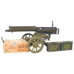 Solid Receiver Display Type Russian Maxim Model 1910 Water Cooled Machine Gun with Sokolov Mount and
