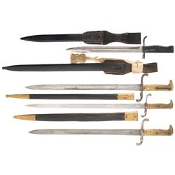 Four European Bayonets