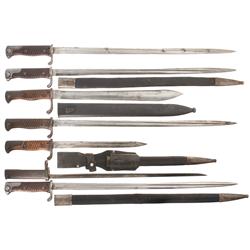 Seven European Bayonets