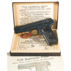 Excellent Colt Model 1903 Pocket Hammerless Semi-Automatic Pistol with Original Box