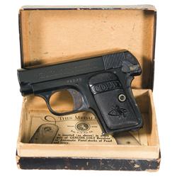 Excellent Colt Model 1908 .25 Hammerless Pocket Semi-Automatic Pistol with Box