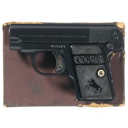Unique Late Production Colt Model 1908 .25 Vest Pocket Pistol with Original Box