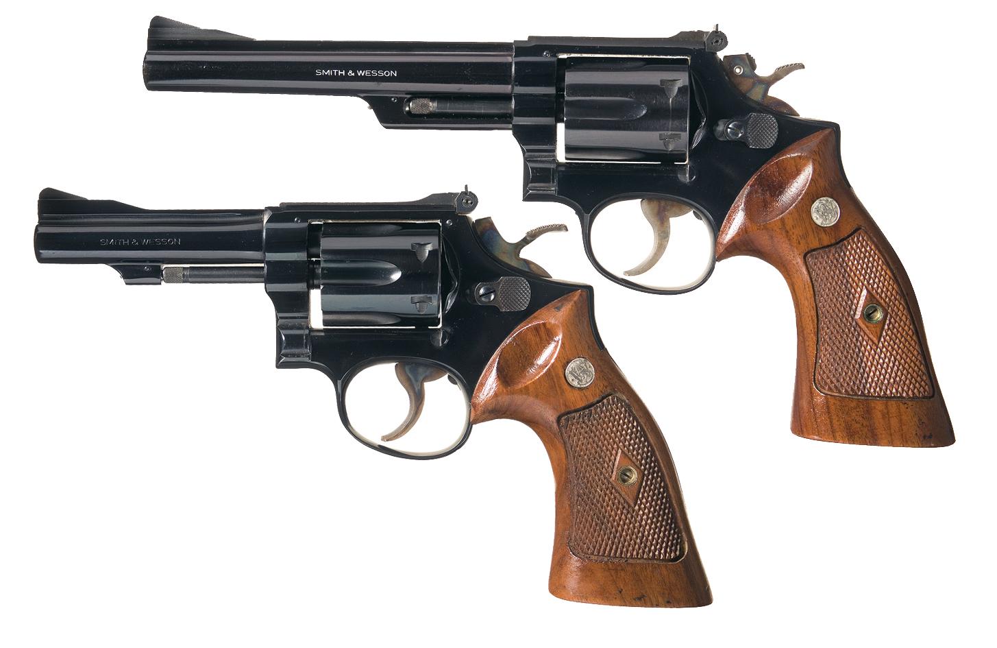 Two Smith & Wesson Double Action Revolvers A) Smith & Wesson Model 53 Double Action Revolver