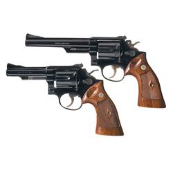 Two Smith & Wesson Double Action Revolvers A) Smith & Wesson Model 53 Double Action Revolver 