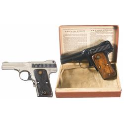 Two Smith & Wesson Model of 1913 .35 Semi-Automatic Pistols A) Smith & Wesson Model of 1913 .35 Semi