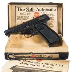 Excellent Early Remington Model 51 Semi-Automatic Pistol with Box