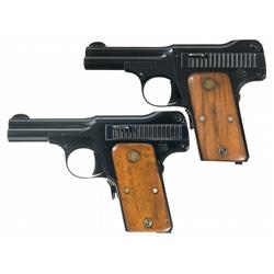 Two Smith & Wesson Pistols A) Smith & Wesson Model of 1913 Semi-Automatic Pistol with Three Digit Se