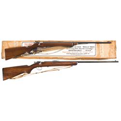 Two Winchester Bolt Action Rifles A) Winchester Model 60A Target Rifle with Scarce Original Box 