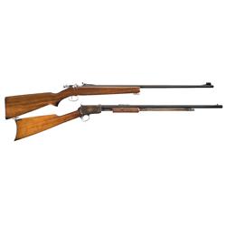 Two Winchester Rifles A) Winchester Model 68 Single Shot Rifle 
