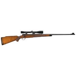 Scarce Pre-64 Winchester Model 70 Super Grade Bolt Action Rifle in 220 Swift, With Scope