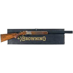 Engraved Gold Browning Grade VII Citori Superposed Shotgun with Box