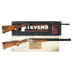 Two Boxed 20 Gauge Shotguns A) Stevens Model 612 Double Barrel Shotgun 