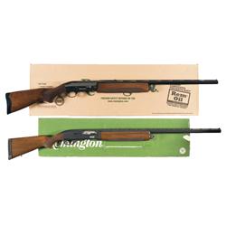 Two Remington Semi-Auto Shotguns A) Remington Model 105 CTI Semi-Auto Shotgun with Case and Box 