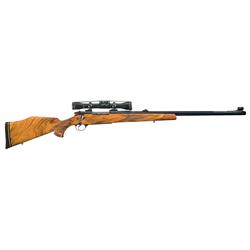Weatherby Mark V 460 Magnum Bolt Action Rifle with Scope, Case and Ammunition