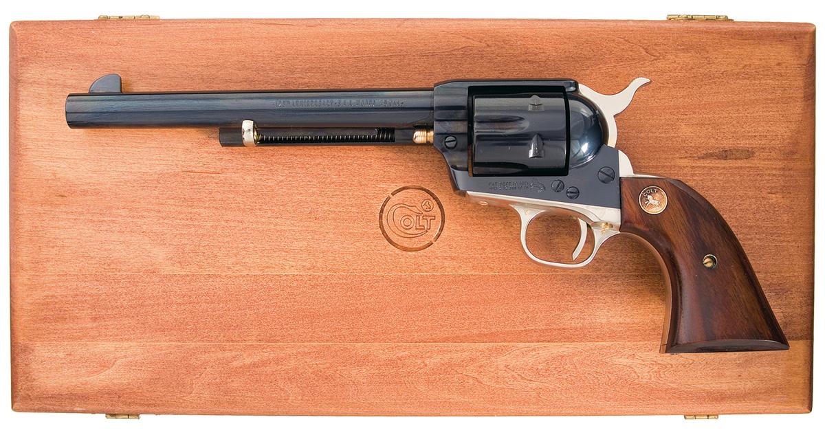 Cased Colt 125th Anniversary Single Action Army Revolver