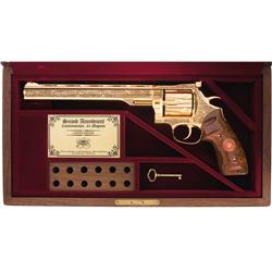 Cased Dan Wesson Deluxe Edition Model 44 Second Amendment Commemorative Double Action Revolver