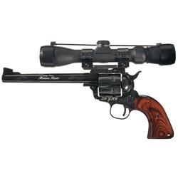 Engraved Gary Reeder Custom Montana Hunter Revolver with Scope and Box