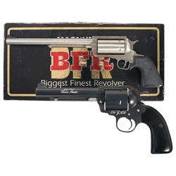 Two Revolvers A) Magnum Research BFR Single Action 45-70 Revolver with Box 