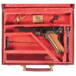 Cased Mauser / Interarms Commemorative Parabellum Luger Model 1902 Cartridge Counter Semi-Automatic 