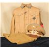 Image 1 : Nazi Orstgruppen Stellenleiter Uniform Shirt and Pants, with Cap