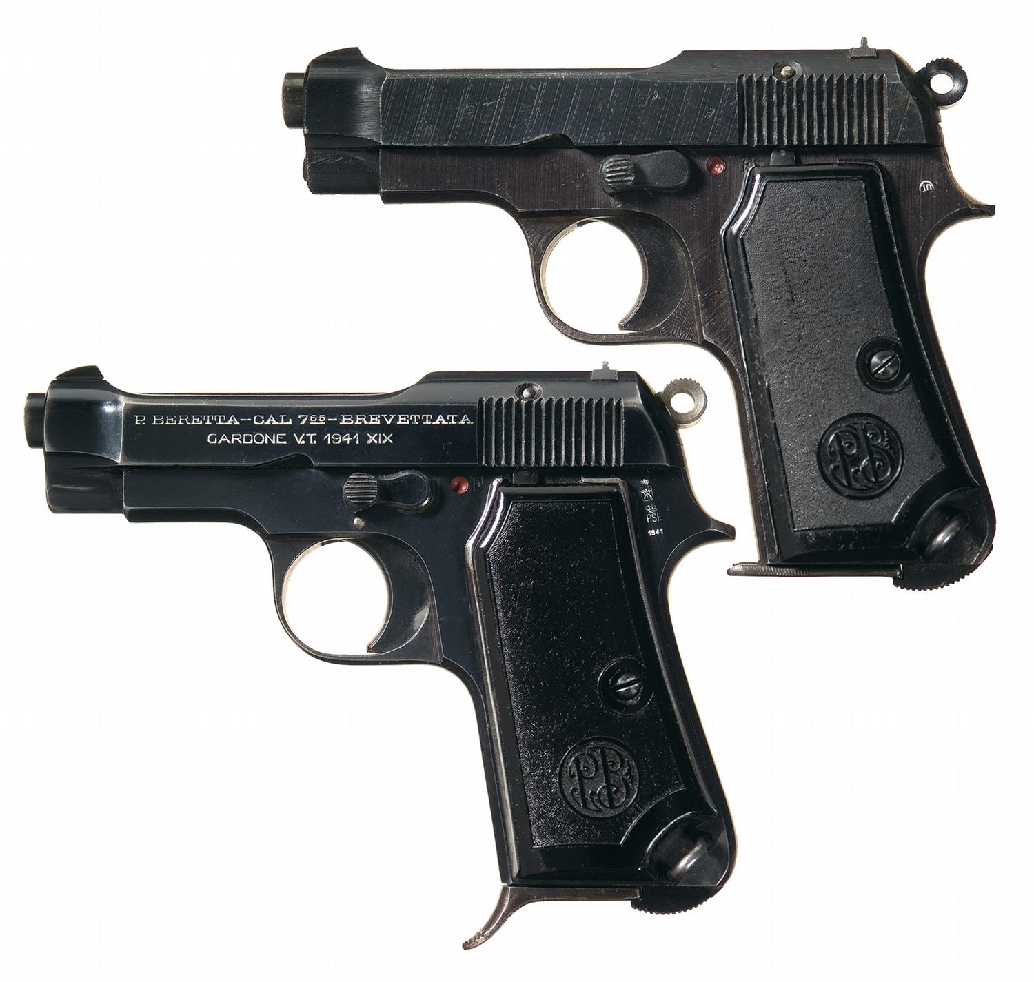 Collector's Lot of Two Beretta SemiAutomatic Pistols A) Late War