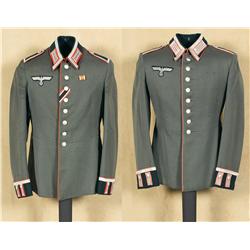Two Nazi Non-Commissioned Officer's Uniform Tunics