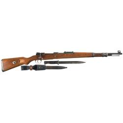 Post-WWI Reworked Gew 98 Rifle with Bayonet