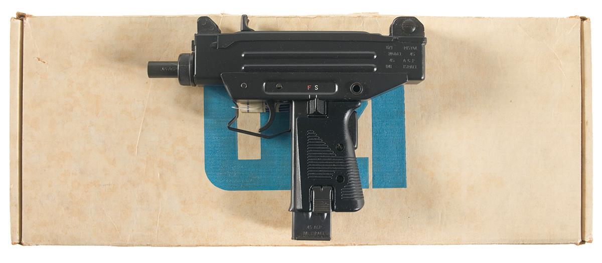 Scarce Imi Mini Uzi Model 45 Semi Automatic Pistol With Box