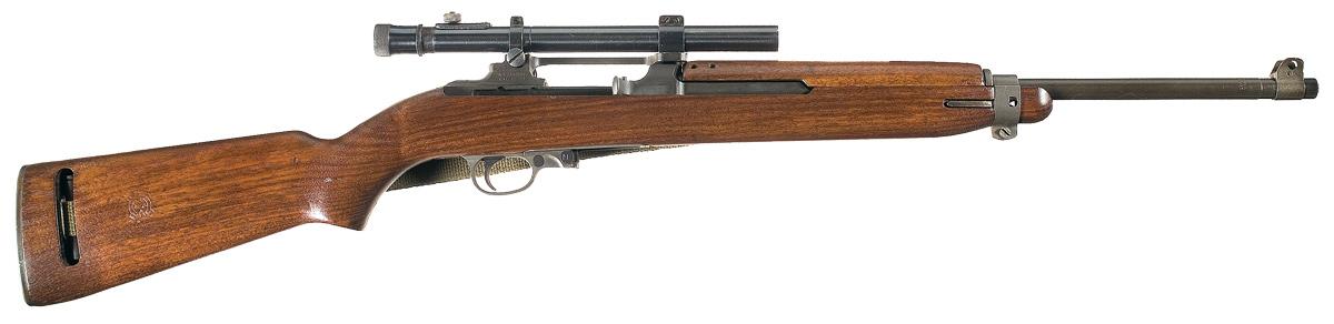 M73b1 Desirable WWII Inland T-3 Carbine with Original Weaver M73B1 Sniper ...