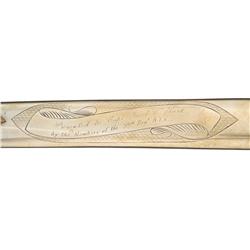 Magnificent Cased Civil War Presentation Model 1850 Staff & Field Officer Sword with Silver Figural 