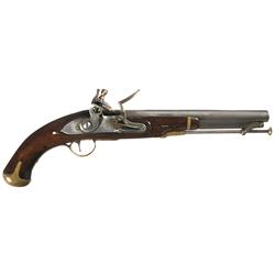 Rare "1815" Dated, 2nd Model Virginia Manufactory Flintlock Pistol