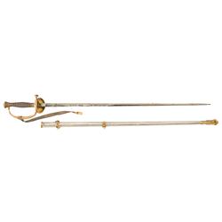 Presentation U.S. 1860 Pattern Staff and Field Officer's Sword with Scabbard