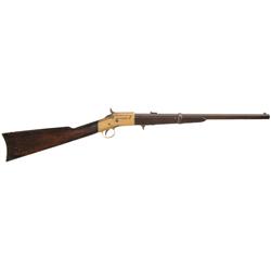 Scarce Civil War Warner Brass-Frame Carbine Serial Number 38