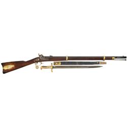 U.S. Remington Civil War Model 1863 Zouave Percussion Rifle with Bayonet
