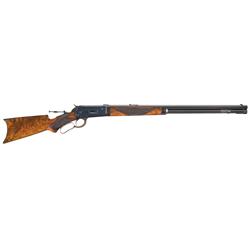 Exceptional Factory Documented Winchester Model 1886 Deluxe 50 Express Take Down Lever Action Rifle