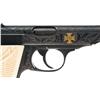 Image 4 : Engraved Gold Inlaid Walther Model PP Pistol and Inscribed NSFK Dagger with Capture Papers