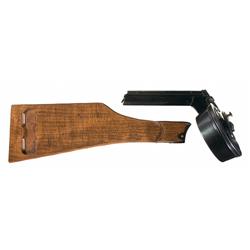 Second Pattern Artillery Luger Snail Drum Magazine and Reproduction Navy Luger Stock