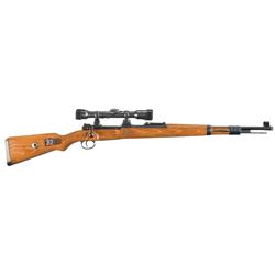 Exceptional WWII Nazi K98 Mauser Turret Style Sniper Rifle with Scope