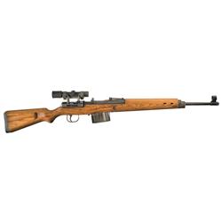 Late WWII Production Walther "ac 45" Code Dual Stamp G43/ K43 Sniper Rifle with Scope and Scope Case