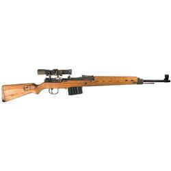 Berlin-Lubecker Late War 1945 Production "qve" Code K43 Semi-Automatic Carbine with ZF-4 Scope, Slin