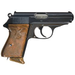 Excellent Walther PPK Semi-Automatic Pistol with Reproduction NSDAP Party Leader Grips