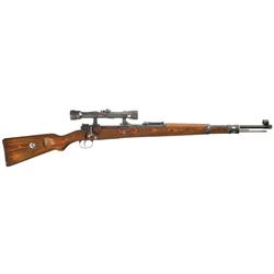 WWII Nazi BSW Code Model K98 Sniper Rifle with Zeiss Scope