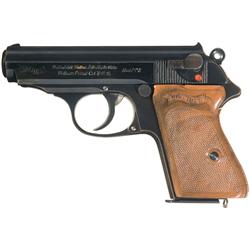 Excellent Pre-War Walther PPK Semi-Automatic Pistol with Waffen-Jung Stuttgant Dealer's Markings